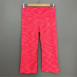 Athleta Electric Pink Cropped Yoga Leggings Size M